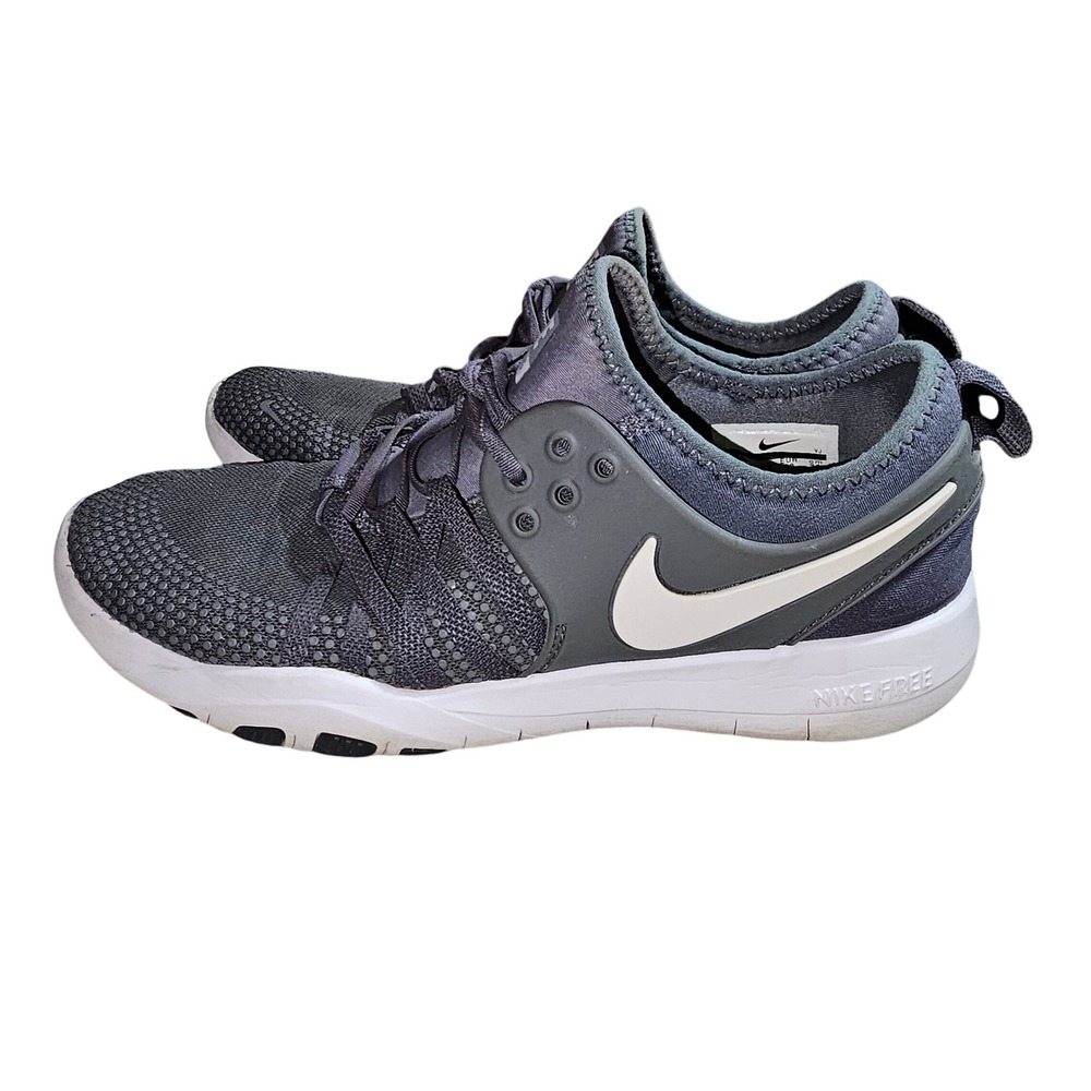 Nike Free Training Shoes Women's Size 7 Gray White Athletic‎ Sneakers Athleisure